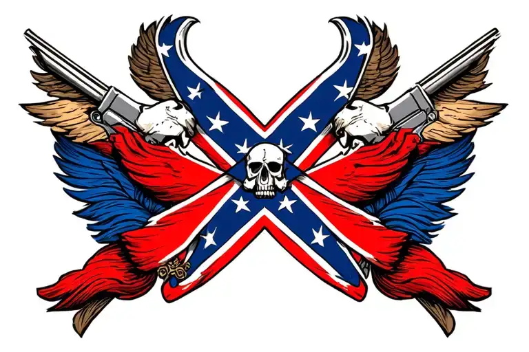 Confederate tattoo design idea