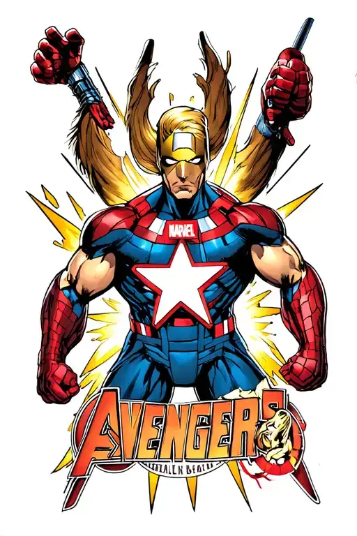 Marvel avengers tattoo design idea