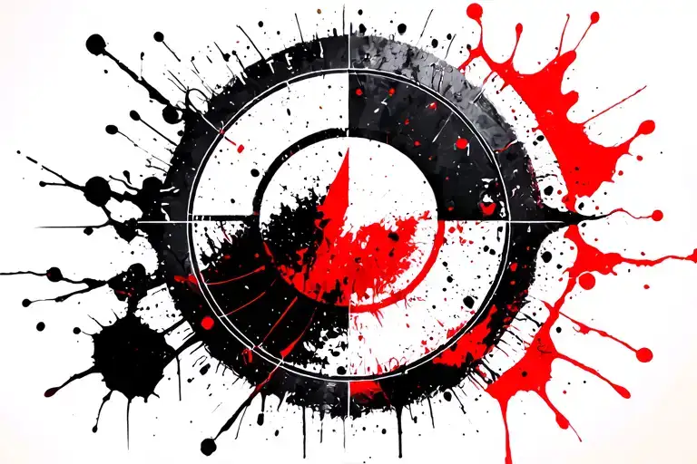 alchemy transmutation circle tattoo design idea