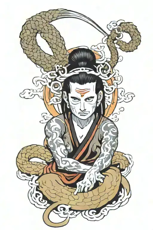 The pit of the orochimaru tattoo design idea