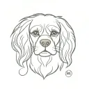 shield, gracious defender, cavalier King Charles spaniel tattoo design idea