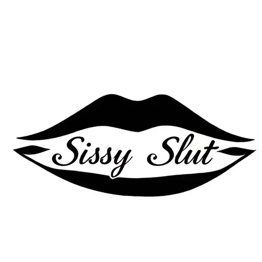 "Sissy Slut" "bdsm" "submissive" "slave" "sissy" "Pinstripe" tattoo design idea