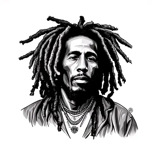 bob marley tattoo design idea