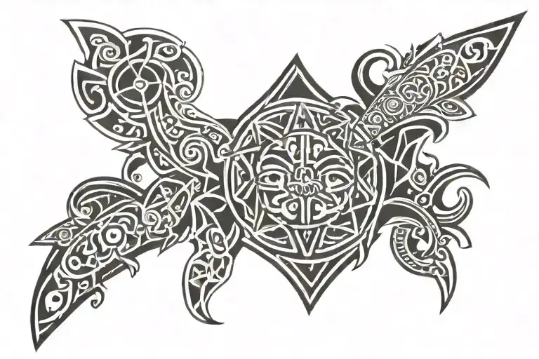 a Samoan tattoo design wallpaper with aggression in it tattoo design idea