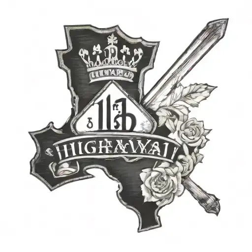 highway 11 kings highway ontario sign tattoo tattoo design idea