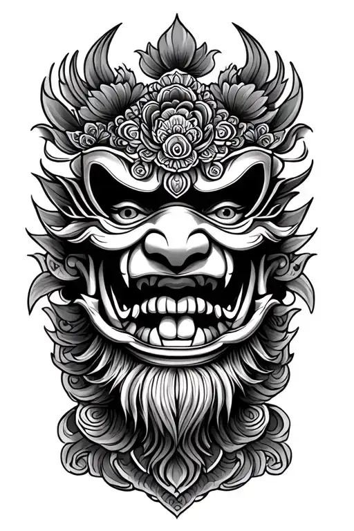 barong Bali tattoo tattoo design idea