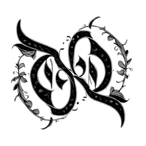 Two Word Ambigram Generator tattoo design idea