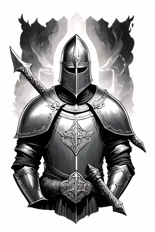 knight templar knight tattoo design idea