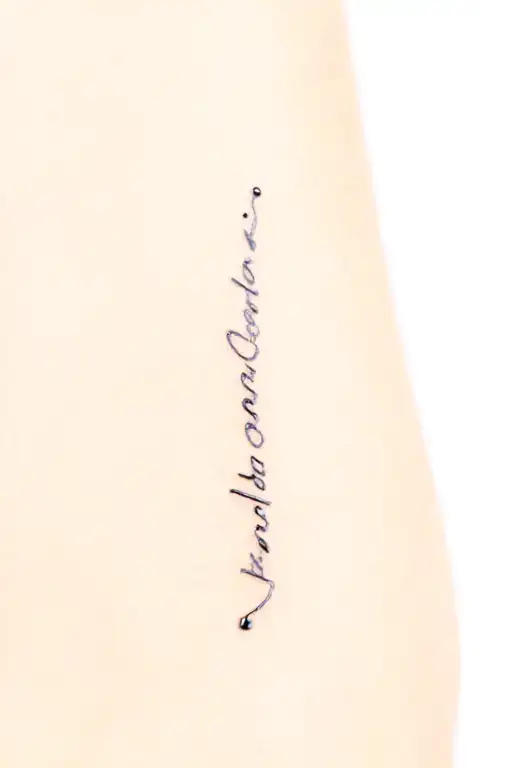 angelica name on arm tattoo design idea