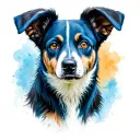a blue healer tattoo design idea