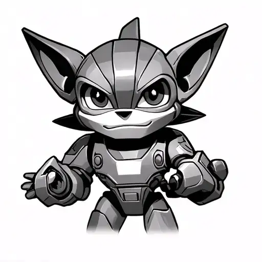 Ratchet And Clank tattoo design idea