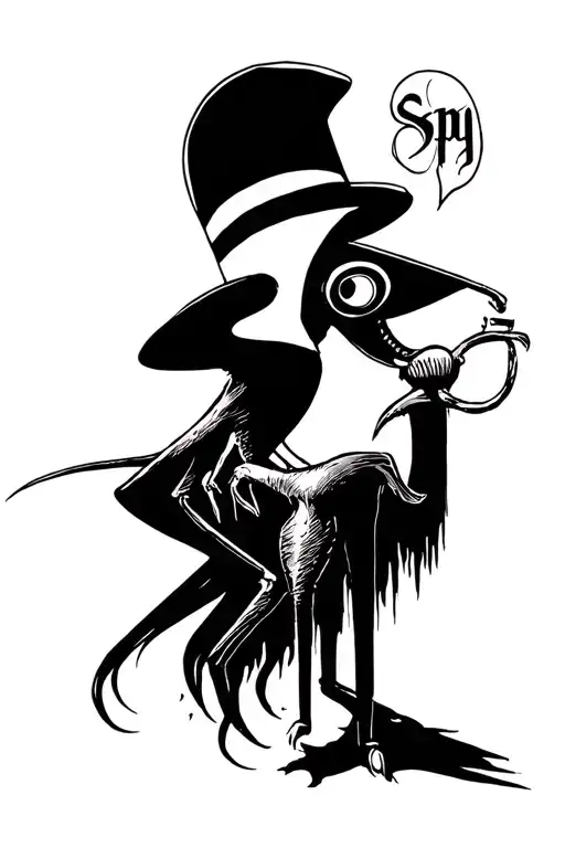 Spy Vs Spy tattoo design idea