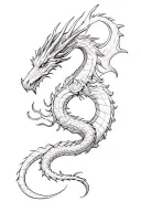 Dragon Ouroboros tattoo design idea