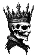 the hallow kings crown tattoo design idea