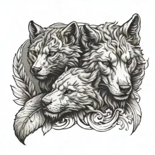 romulus and remus tattoo design idea
