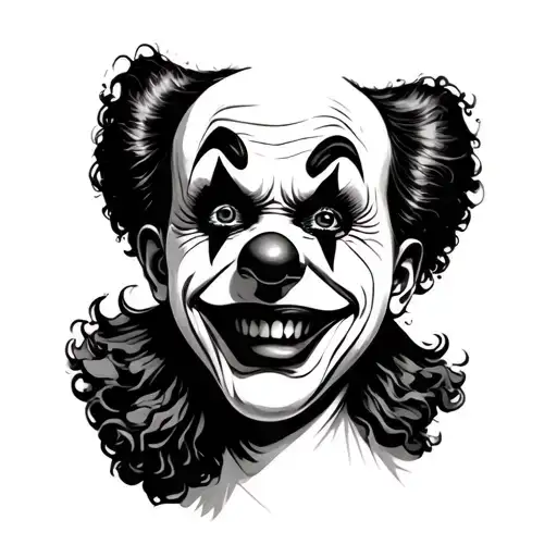 Art The clown Z3 forearm tattoo design idea