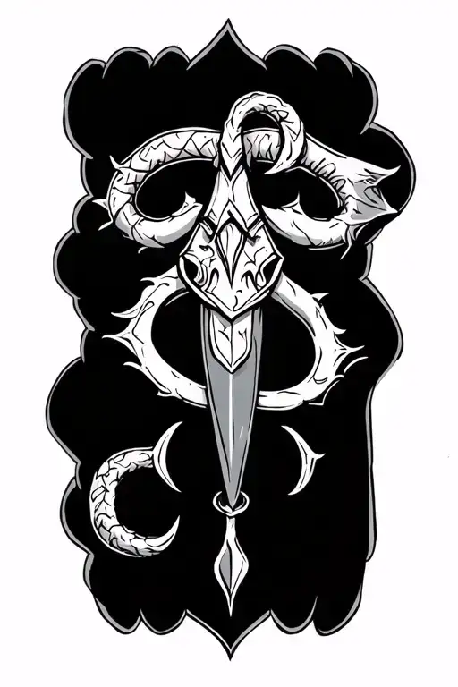 dark mark, vikings symbols tattoo design idea