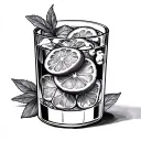 Negroni tattoo design idea