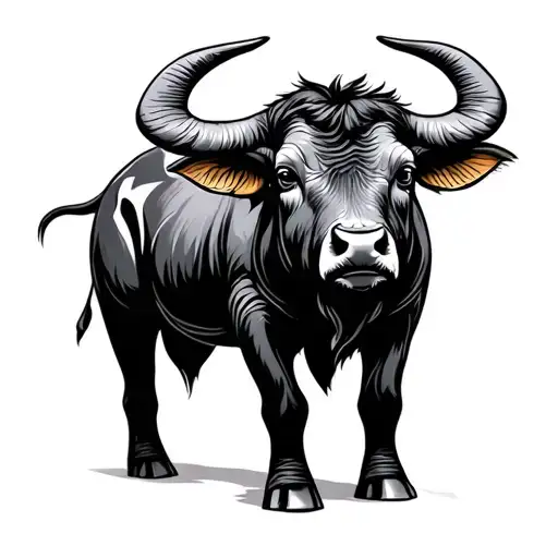 Carabao tattoo design idea