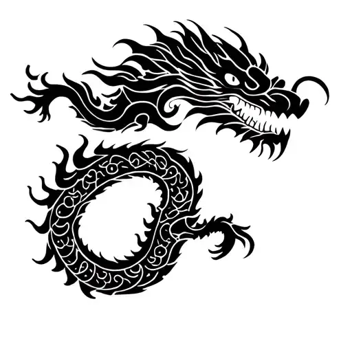 Korean Dragon tattoo design idea