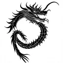 Korean Dragon tattoo design idea