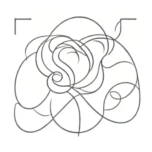 letter S and Met L and J and R and B and F incorporated into one form tattoo design idea