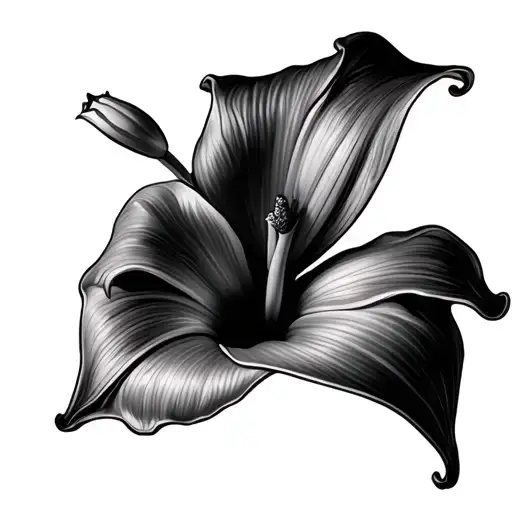 calla lily flower tattoo design idea