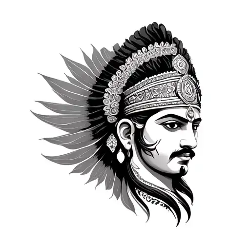 Mahabharat tattoo design idea