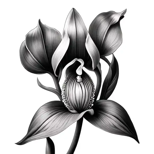 Lady Slipper tattoo design idea