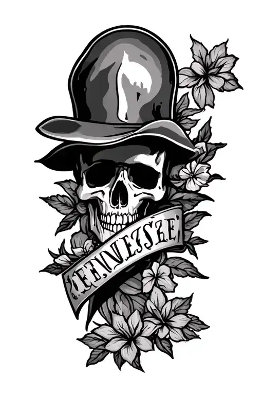 American traditional Tennessee leg sleeve tattoo design idea