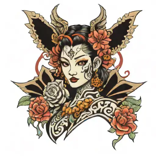 yakuza maya spanish tattoo design idea