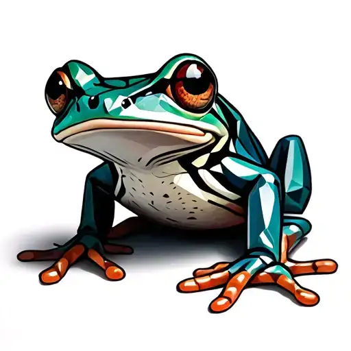 tree frog tattoo design idea