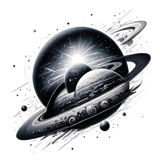 Space tattoo design idea
