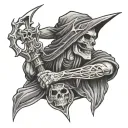Necromancer tattoo design idea