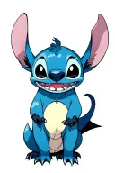 STITCH AND TOOTHLESS tattoo design idea