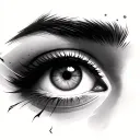 Above Eyebrow tattoo design idea