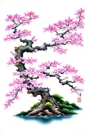 sakura tree tattoo design idea