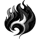 flame symbolizing warmth tattoo design idea