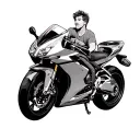 in memory of Brian Hawkins who loved his cbr600 I always said looked like shaggy from scooby doo and we met at 711 tattoo design idea