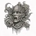 prison mess tattoo design idea