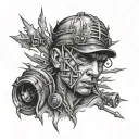 prison mess tattoo design idea