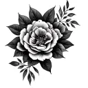 Child names and birth dates tattoo design idea