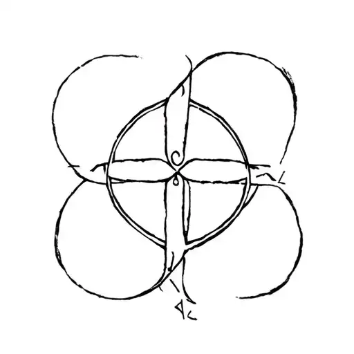 norse runes of love, peace, protection symbol tattoo design idea