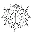 norse runes of love, peace, protection symbol tattoo design idea