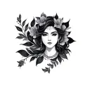 Kusuma tattoo design idea