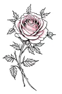 flowers and vines that represent endometriosis survivor Gemini rose tattoo design idea