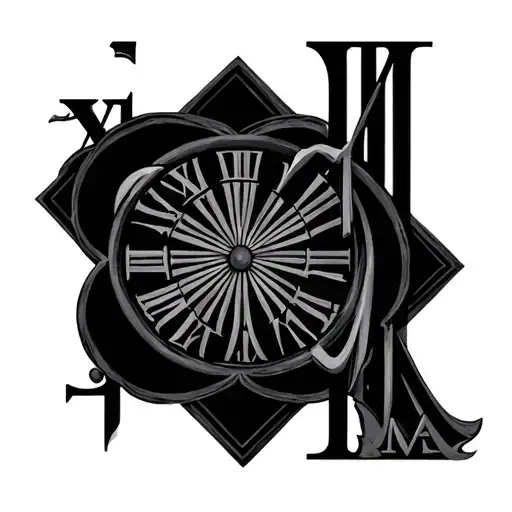 2004 Roman Numerals tattoo design idea