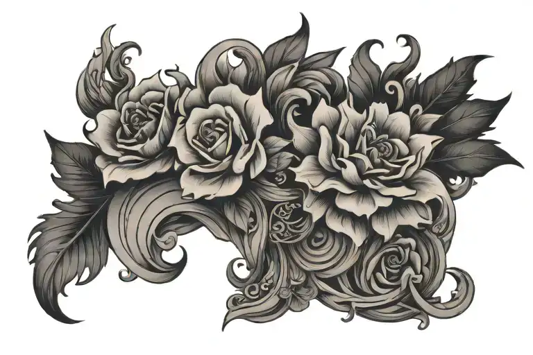 111 222 333 444 555 666 777 888 tattoo design idea