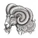 aries ram tattoo design idea
