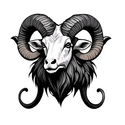 Aries Ram tattoo design idea